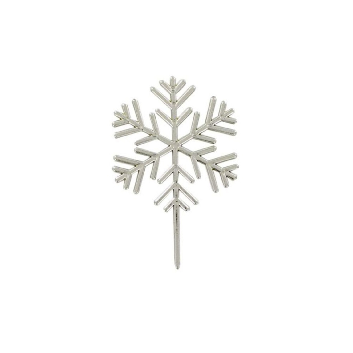 Cupcake Toppers Sneeuwvlokken set/10
