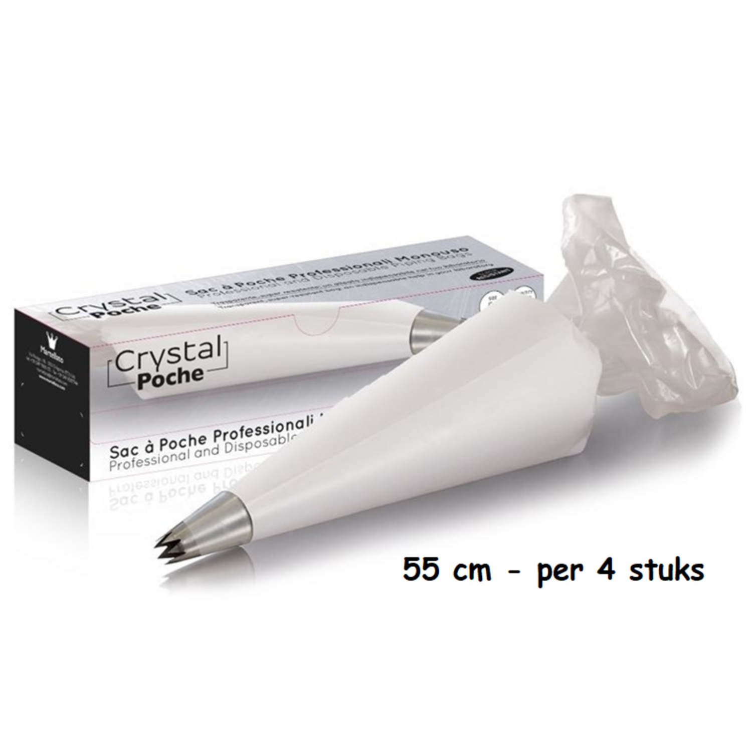 Spuitzak wegwerp 55 cm set van 4