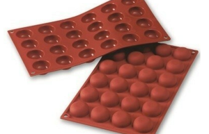 Siliconen Bakvorm Pomponette 34x16mm 24x