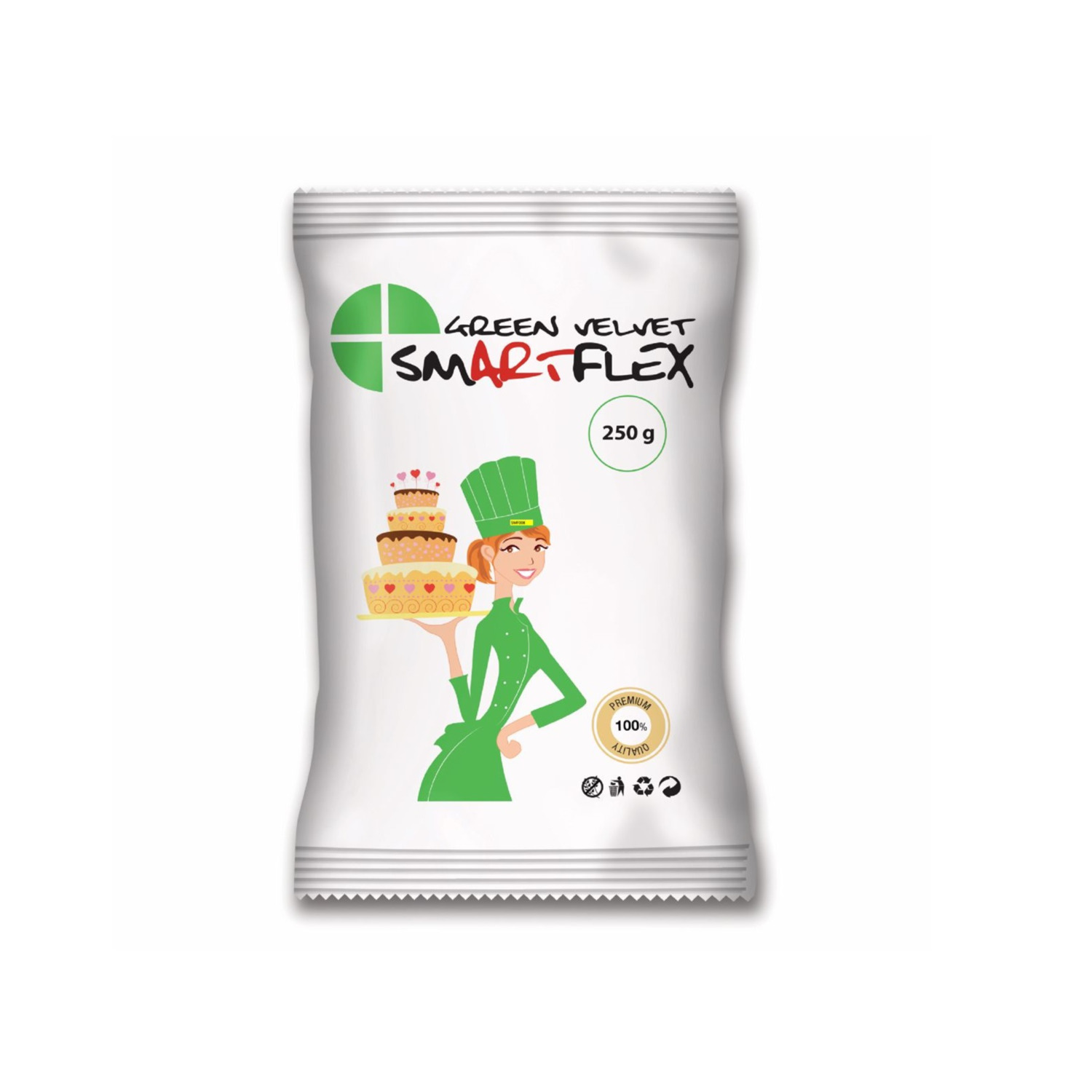 Rolfondant Groen 250 gram SmartFlex