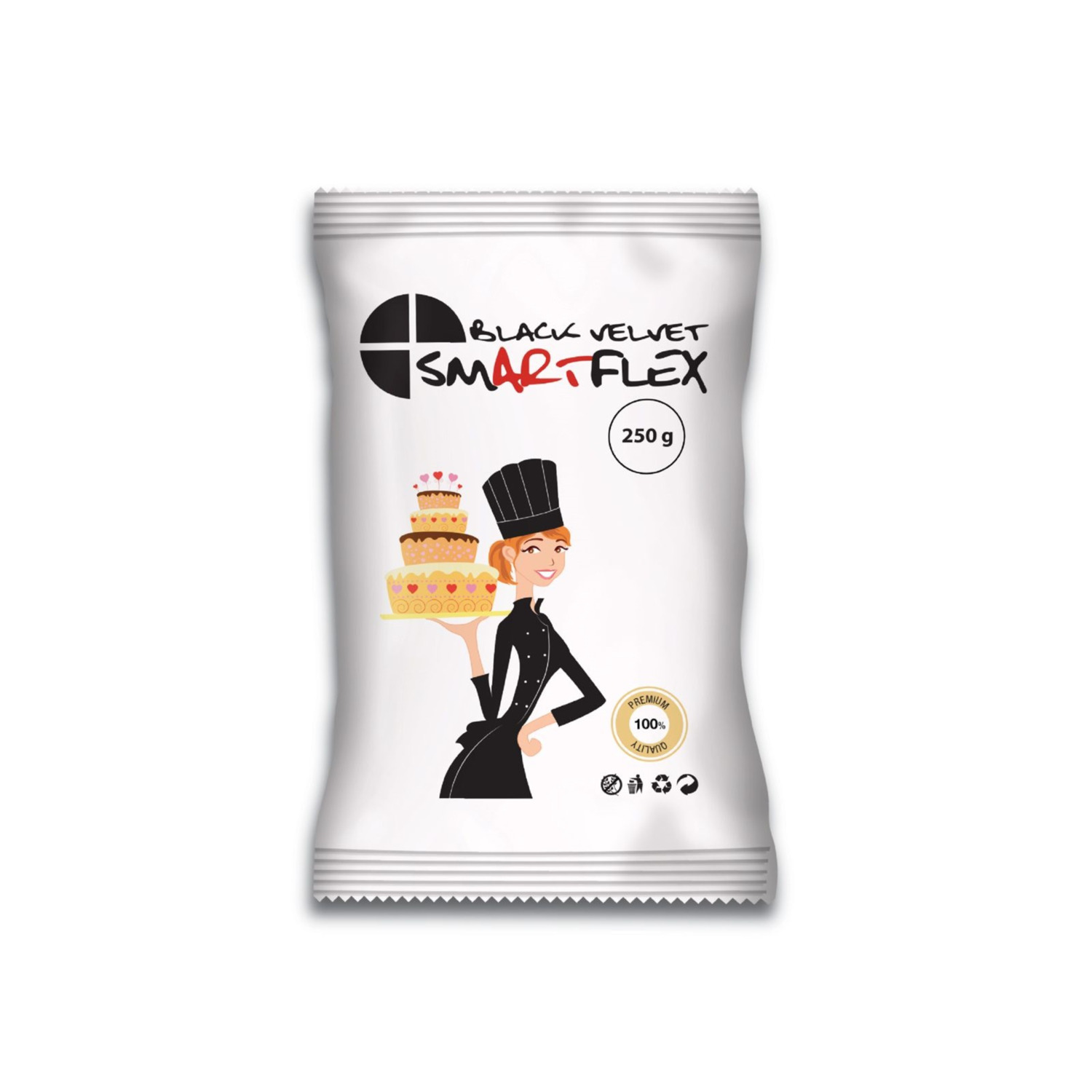 Rolfondant Zwart 250 gram SmartFlex
