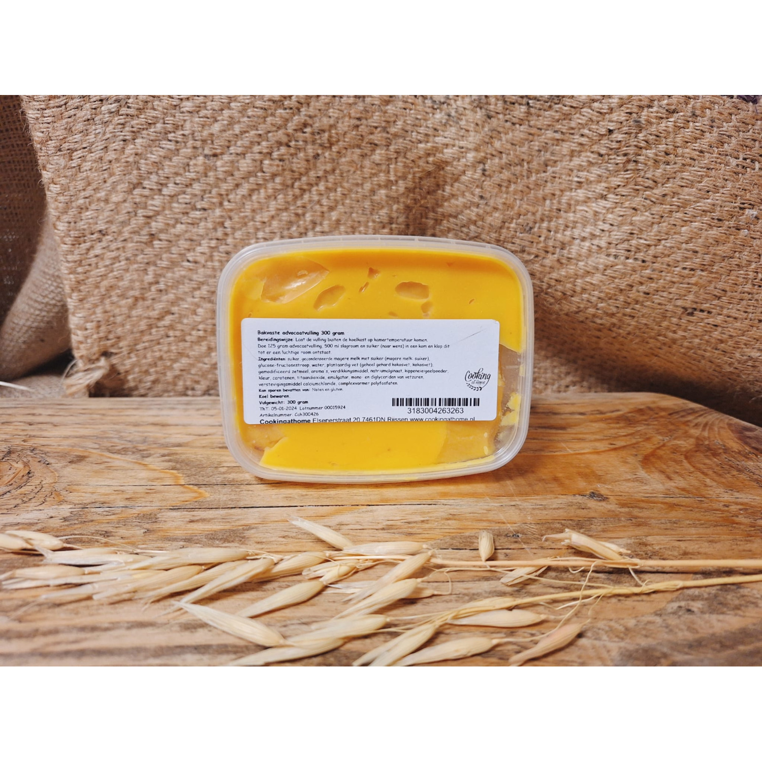 Bakvaste advocaat vulling 300 gram