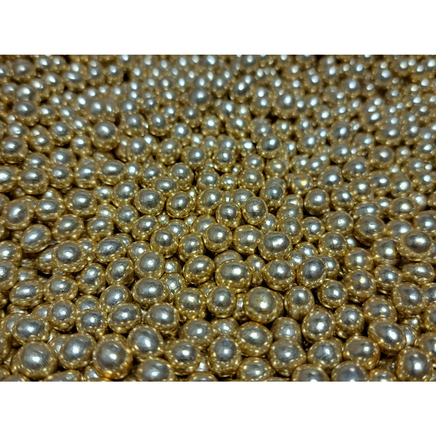 Suiker Crispyballen Mini Vintage Goud (7mm) - 60 gram