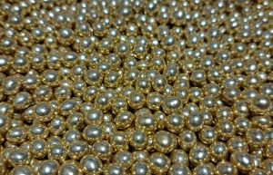 Suiker Crispyballen Mini Vintage Goud (7mm) - 60 gram
