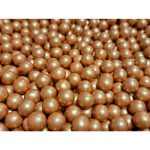 Chocolade ballen Metallic Koper (10mm) - 60 gram