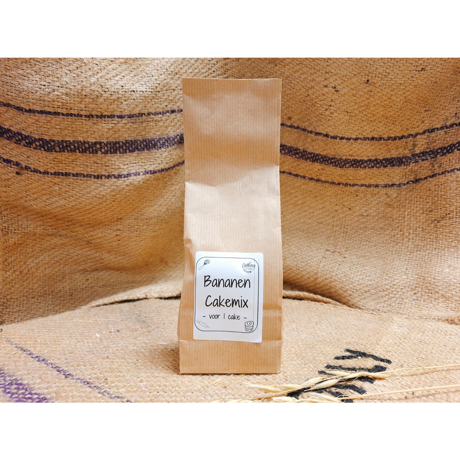 Bananen cakemix 400 gram (CaH)