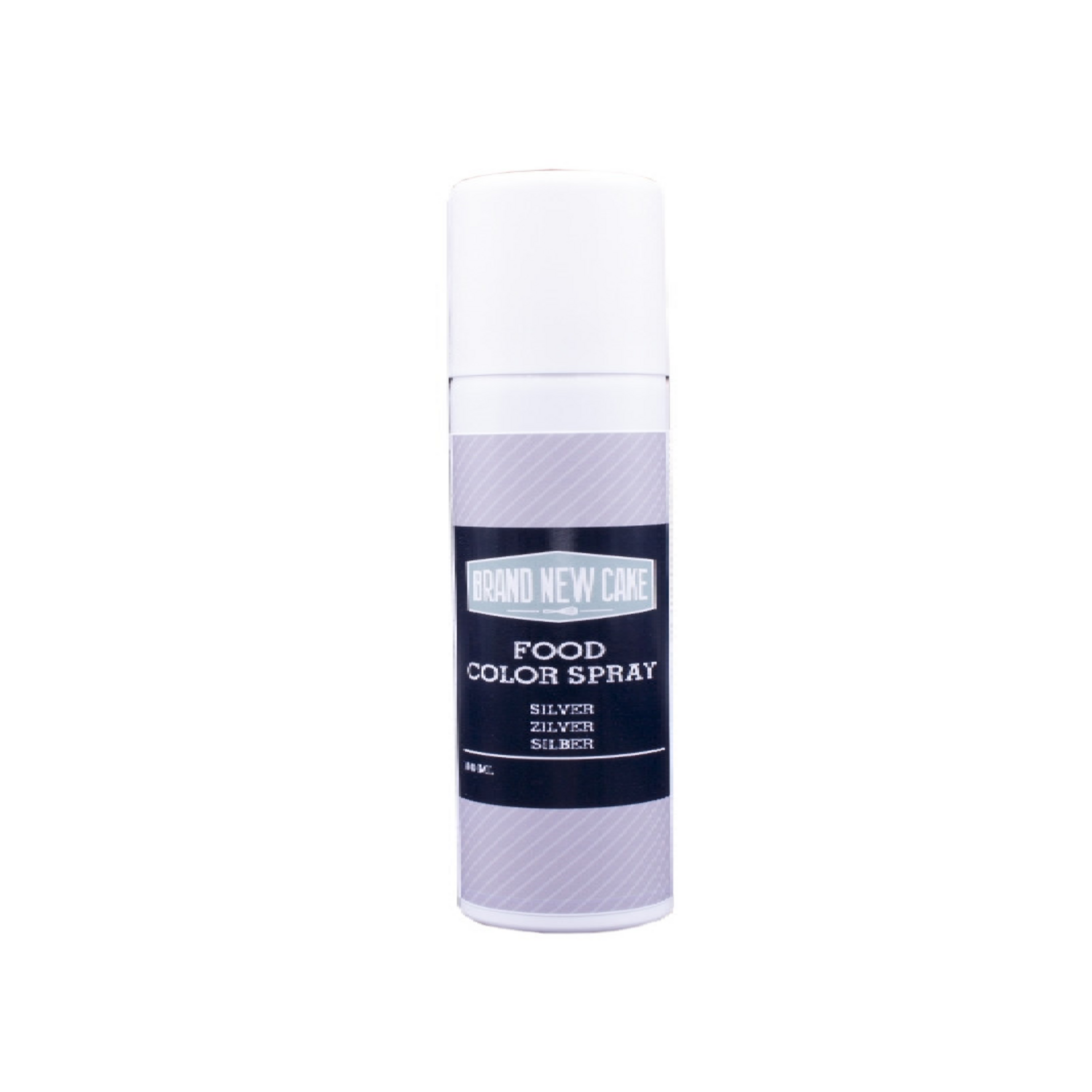 BrandNewCake Kleurspray Metallic Zilver 100ml.