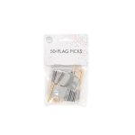 Prikkers Metallic zilver - 50 stuks**