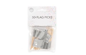 Prikkers Metallic zilver - 50 stuks**
