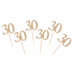 Prikkers 30 Goud 6st