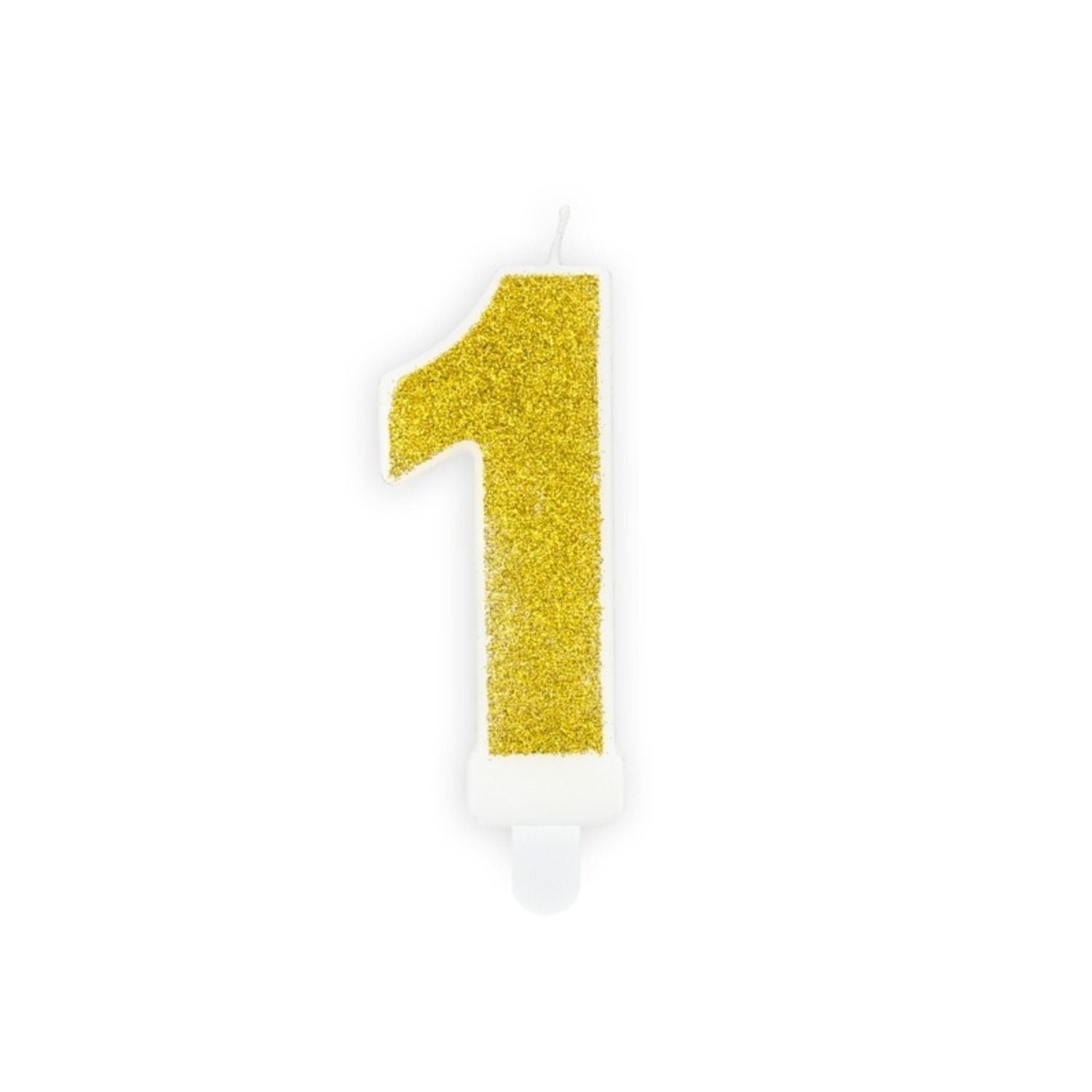 Taartkaars Cijfer 1 Goud