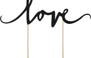 Taarttopper Love - Zwart**