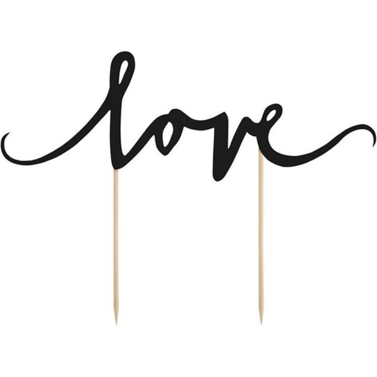 Taarttopper Love - Zwart**