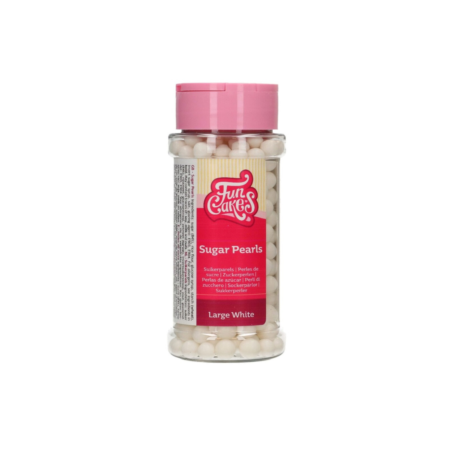 FunCakes Suikerparels Large Wit 70 g