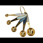 Wilton Gouden Metalen Maatlepels 5 stuks