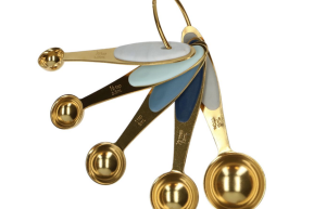Wilton Gouden Metalen Maatlepels 5 stuks