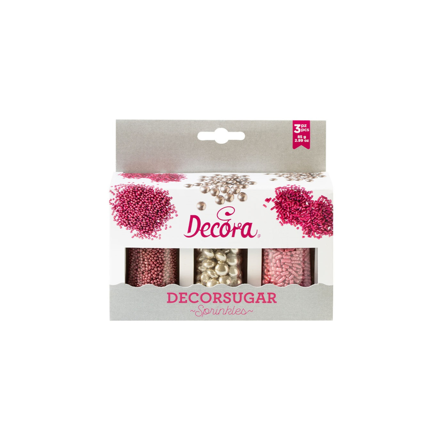 Decora Sprinkle set Zilver en Roze 85g