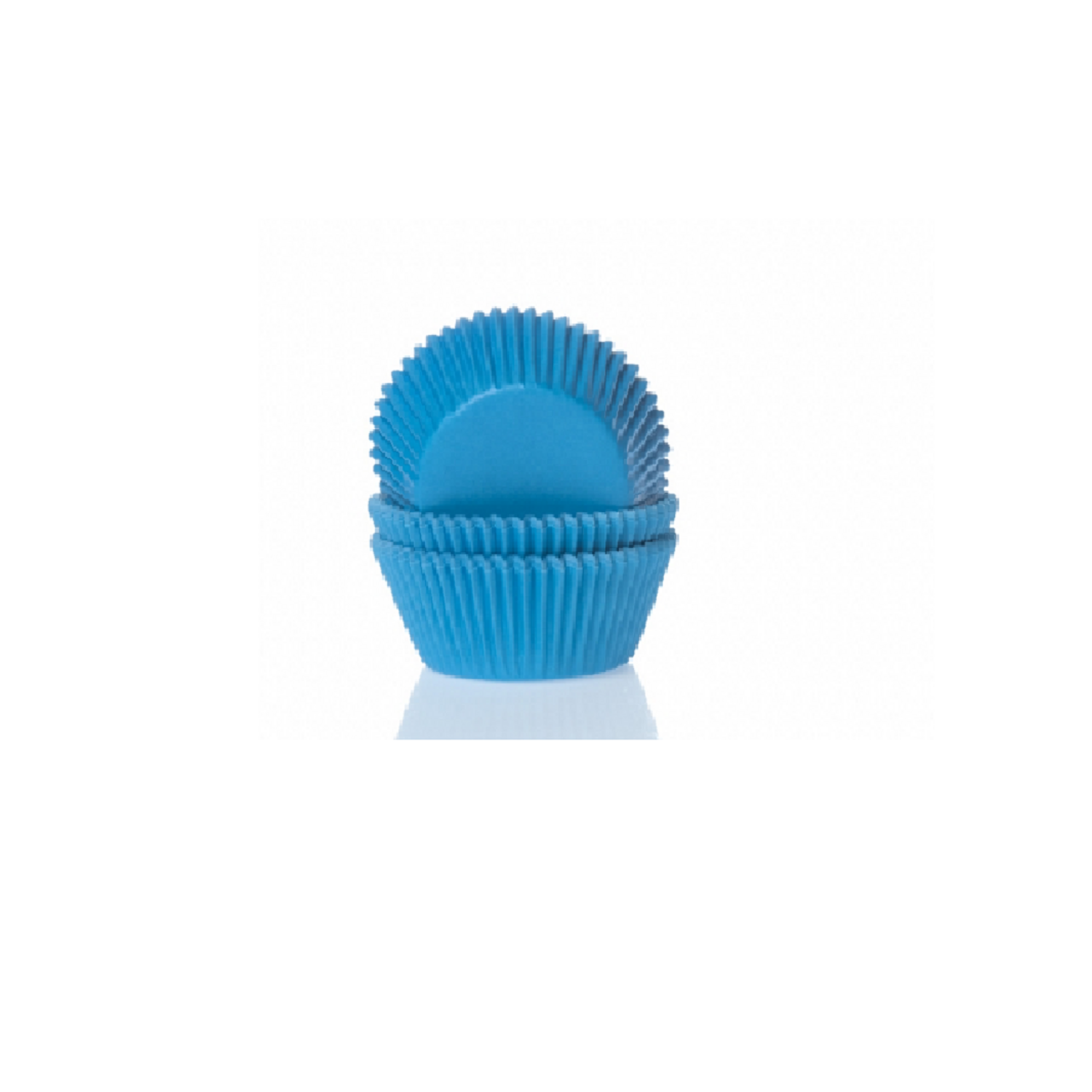 Cupcake cups Mini Cyaanblauw pk/60