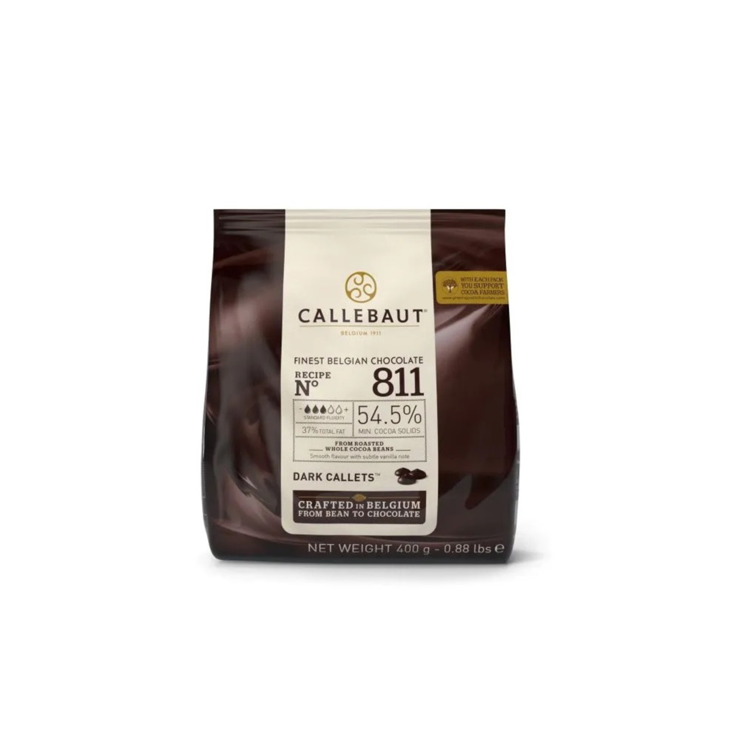 Callebaut Chocolade Callets Puur (811) 400g