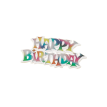 Culpitt Taarttopper Happy Birthday Multi 7,5cm per stuk