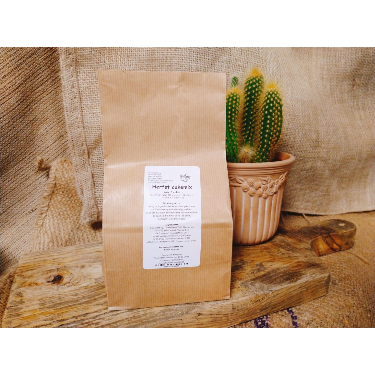 Herfst cakemix 800 gram (CaH)