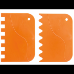 Decora Kunstoffen Golvend en Schulpende Schrapers 2st. 12x 8.3 cm