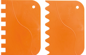 Decora Kunstoffen Golvend en Schulpende Schrapers 2st. 12x 8.3 cm