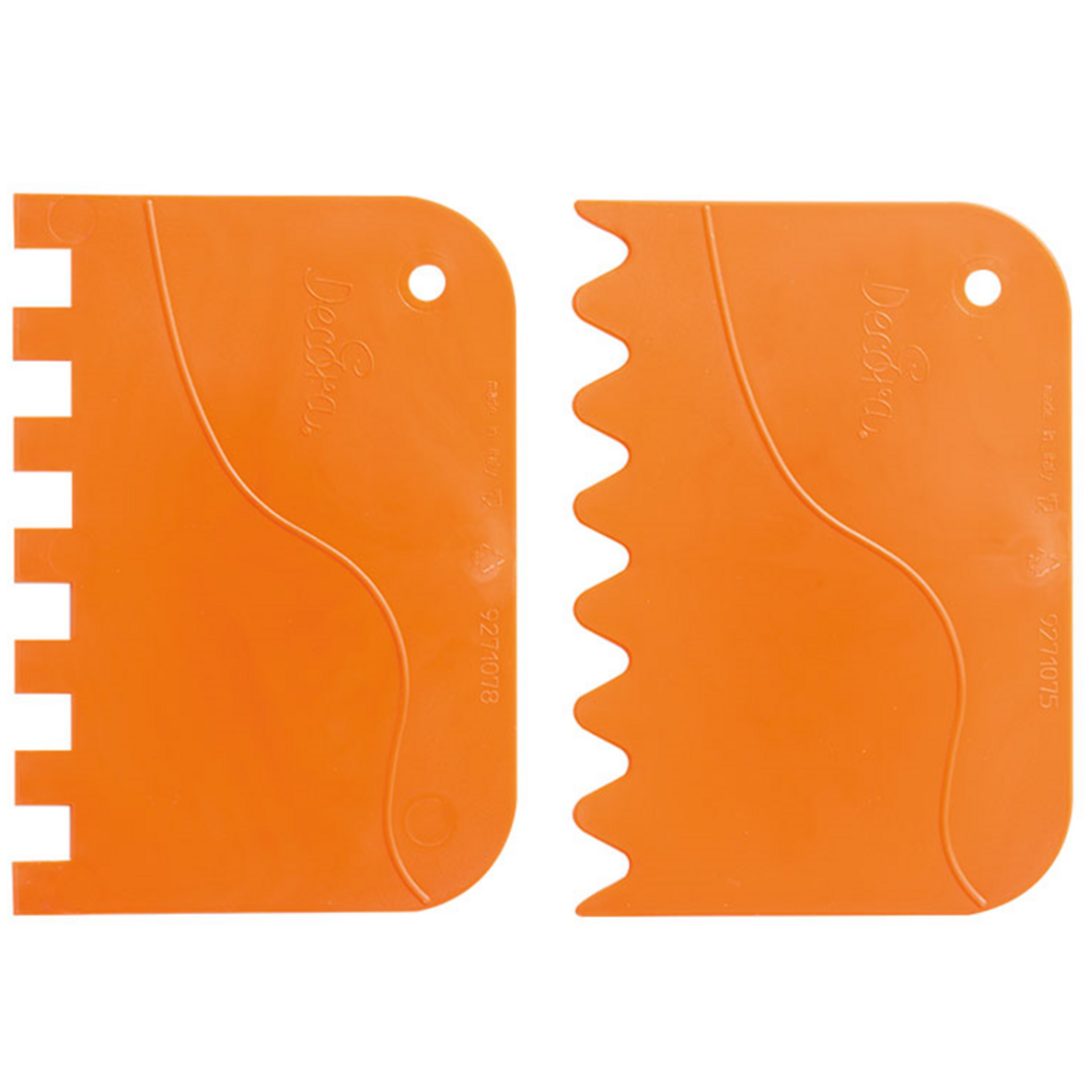 Decora Kunstoffen Golvend en Schulpende Schrapers 2st. 12x 8.3 cm