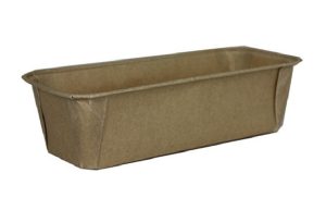 Papieren bakvorm Groot 20x7,3x6,2 cm Naturel (per stuk)