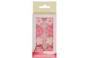 FunCakes Suikerdecoratie Bloemenmix Roze Set/24