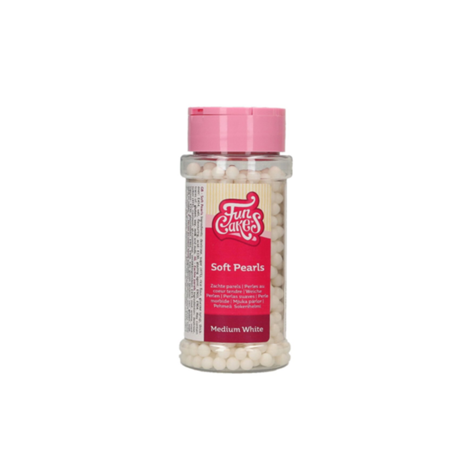 Funcakes Zachte parels Medium wit 60g