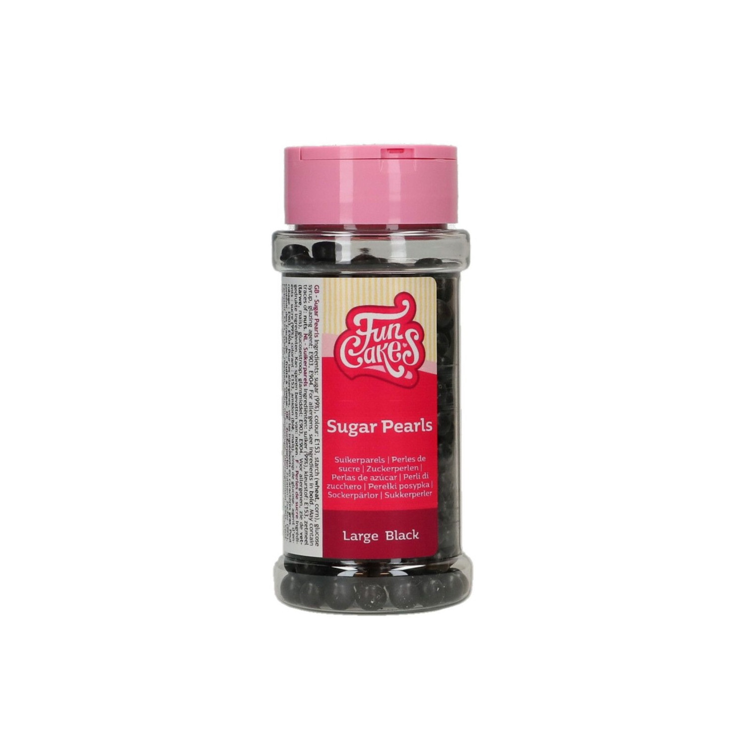 FunCakes Suikerparels Large Zwart 80 g
