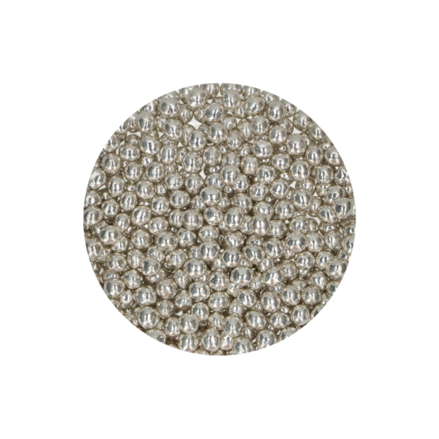 FunCakes Crispy Choco Pearls - Metallic Silver 60g