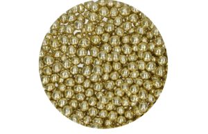 FunCakes Crispy Choco Pearls - Metallic Yellow 60g