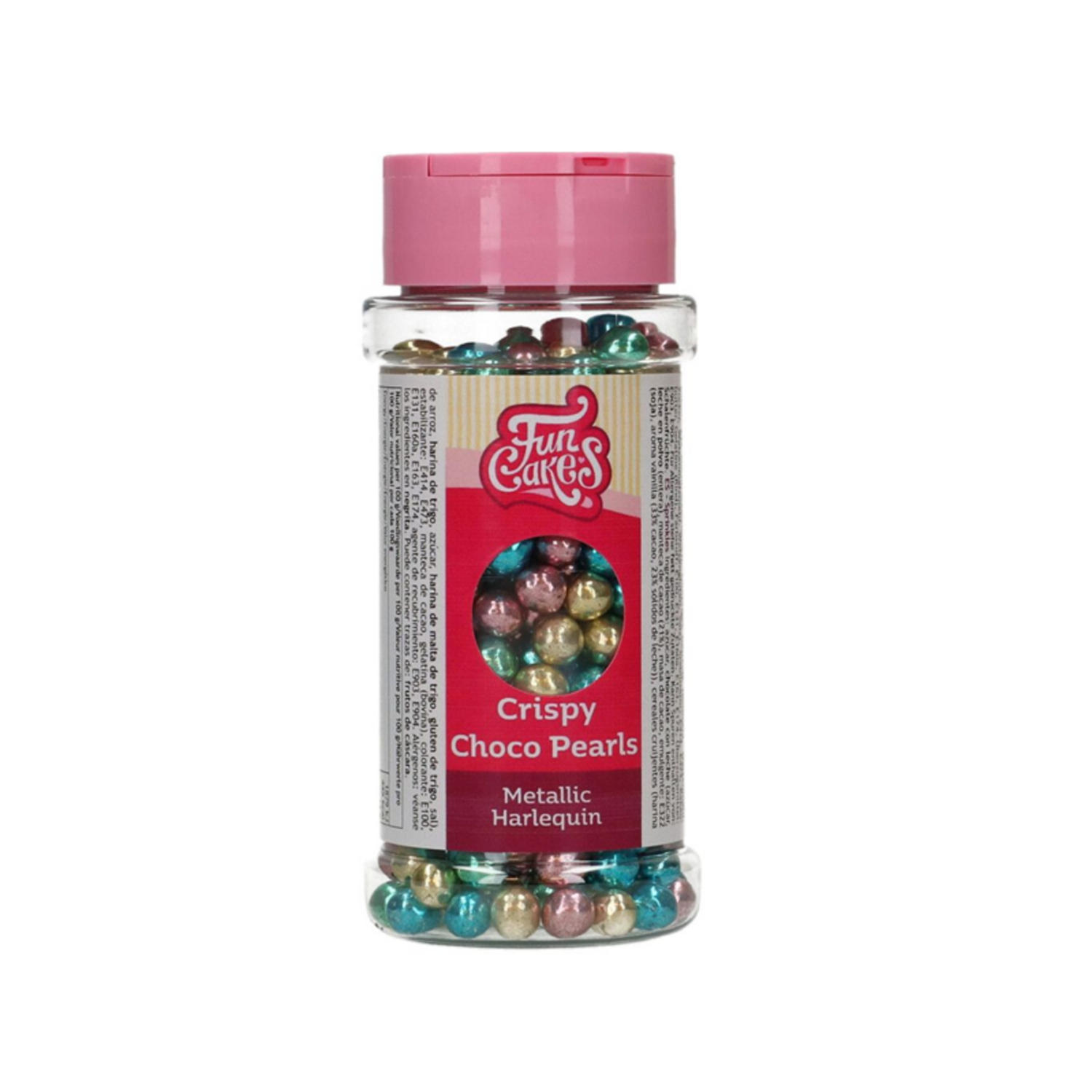 FunCakes Crispy Choco Pearls - Metallic Harlequin 60g