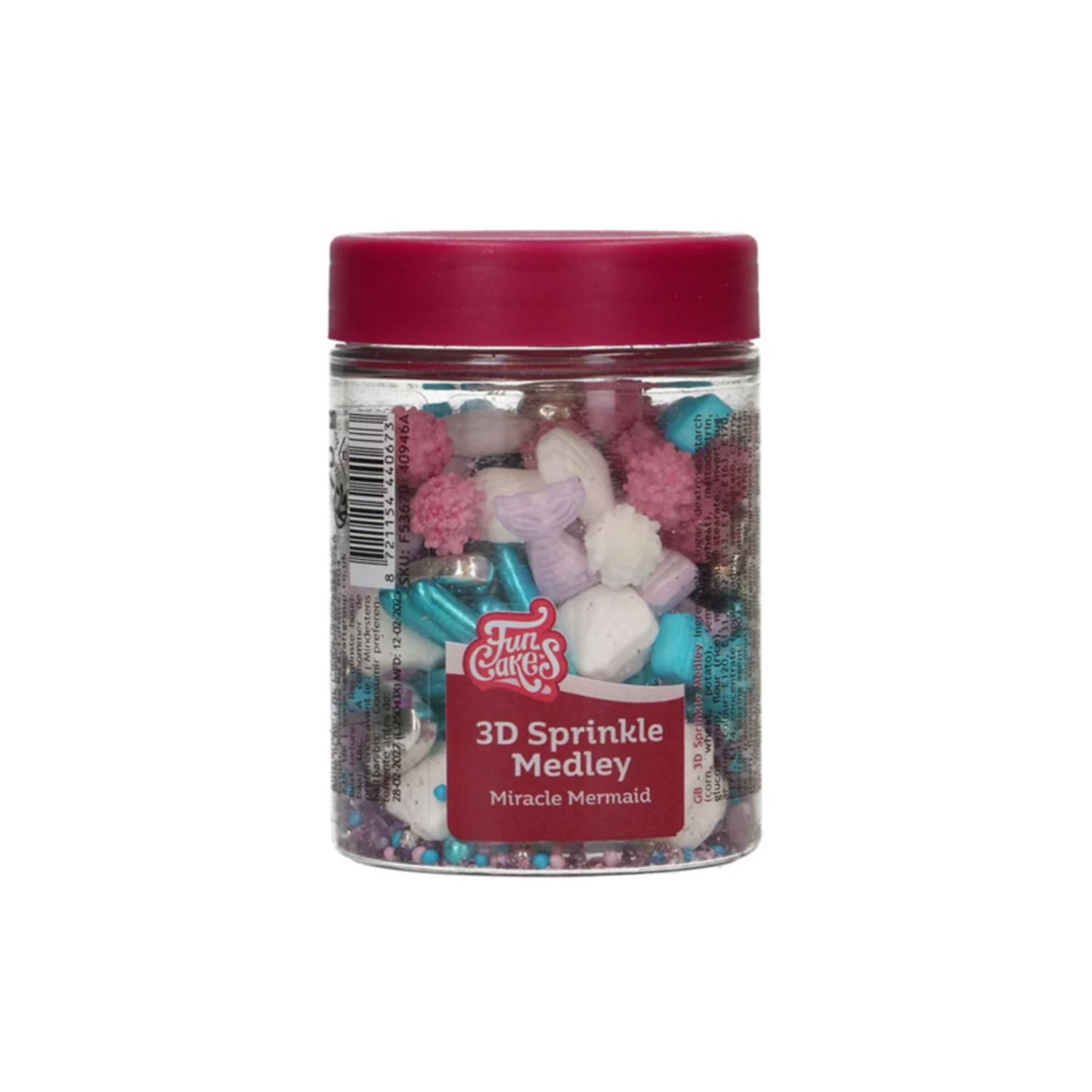 FunCakes 3D Sprinkle Medley - Miracle Mermaid 70g