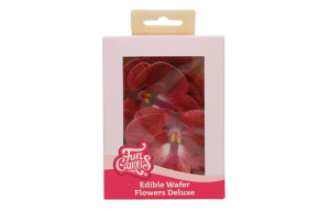 FunCakes Eetbare Papieren Bloemen Deluxe Orchidee Rood Medium pk/10