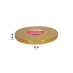 Cake Drum Rond Ø25 cm - Goud - 20mm