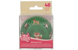 Cupcake cups bosdieren 48 stuks FunCakes**
