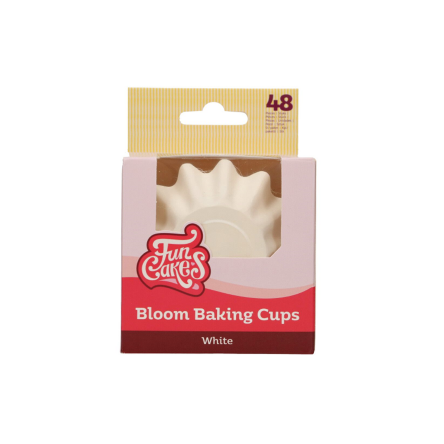 FunCakes Bloom Cupcake Cups - Wit pk/48