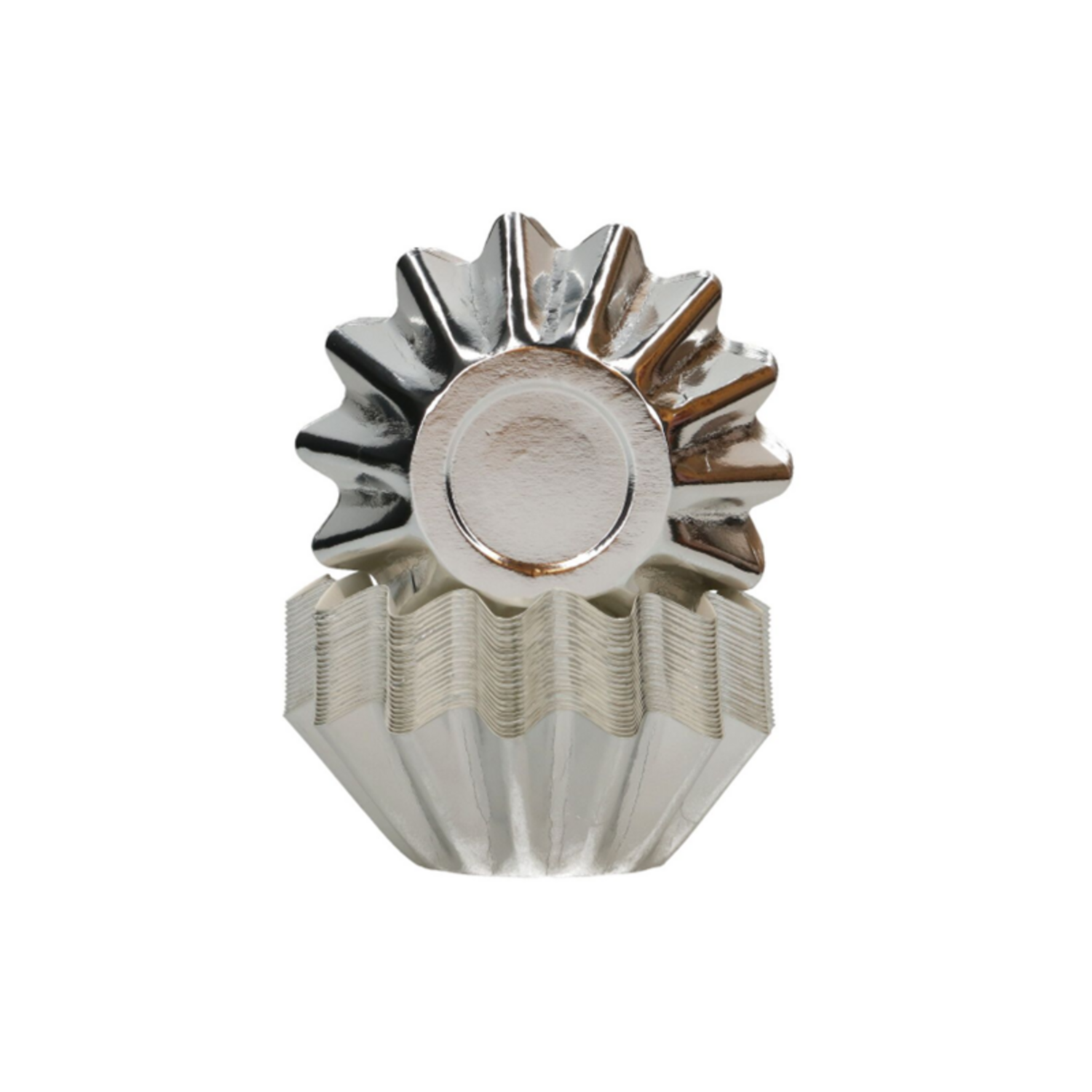 FunCakes Bloom Cupcake Cups - Metallic Zilver pk/48