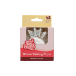 FunCakes Bloom Cupcake Cups - Metallic Zilver pk/48