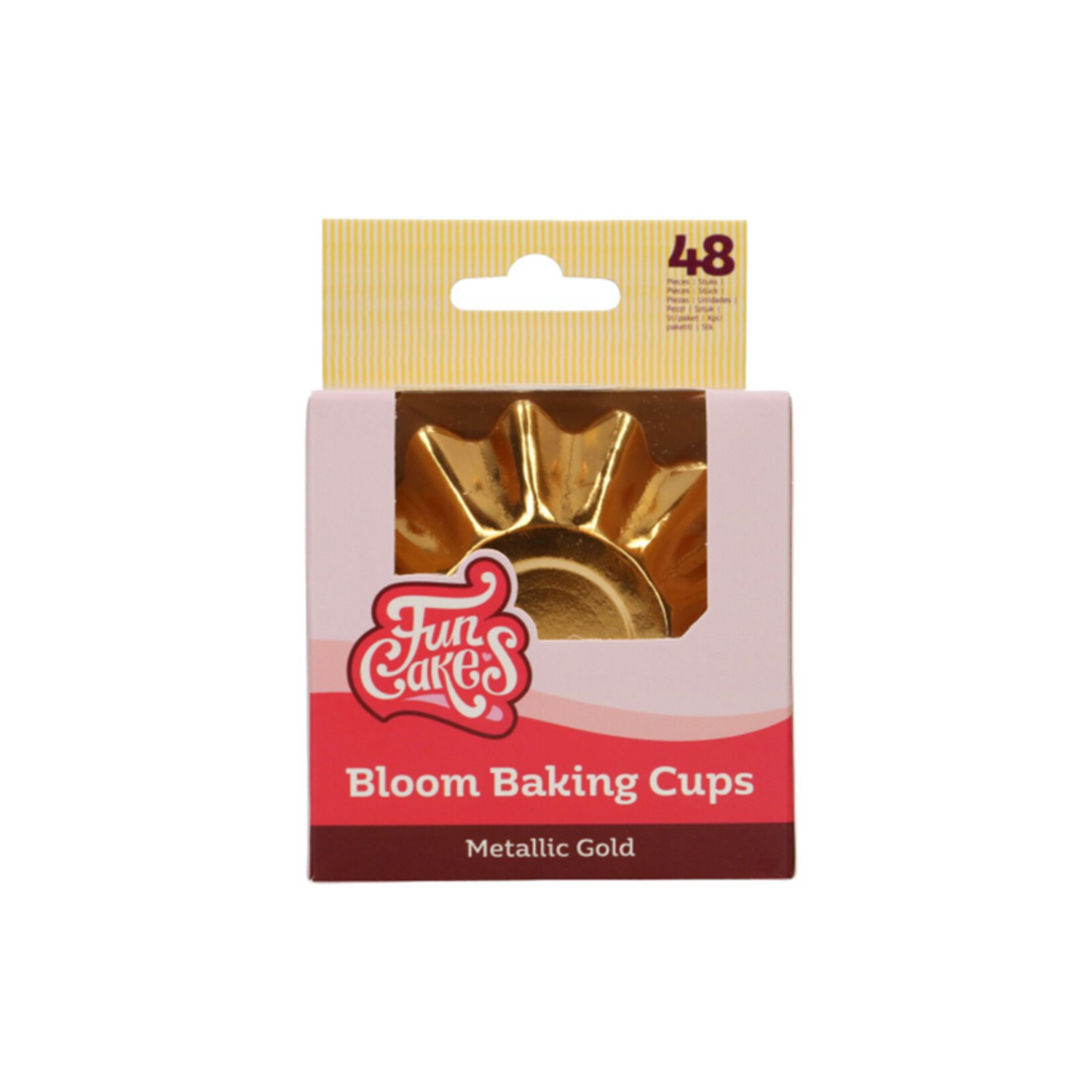 FunCakes Bloom Cupcake Cups - Metallic Goud pk/48