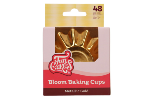 FunCakes Bloom Cupcake Cups - Metallic Goud pk/48
