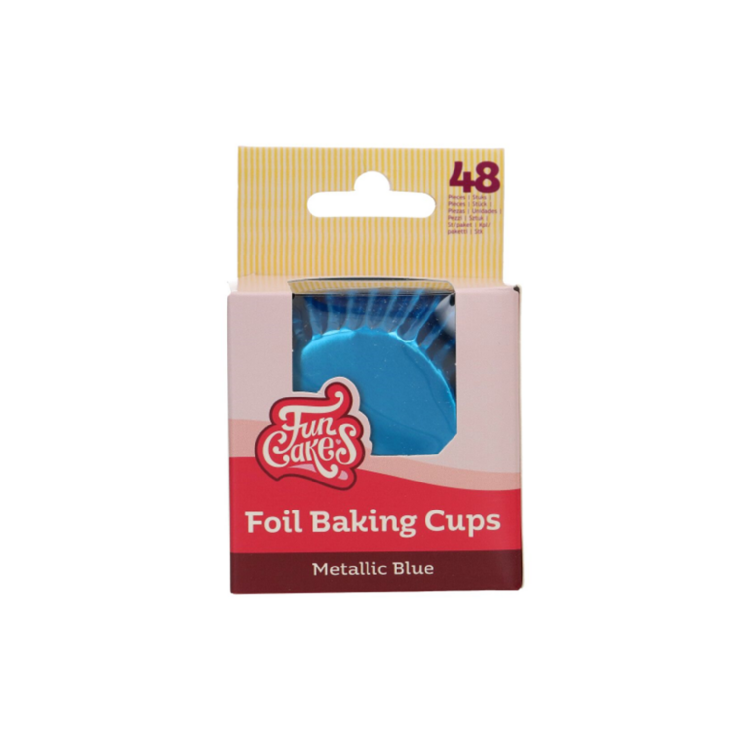 FunCakes Folie Cupcake Cups - Metallic Blauw pk/48
