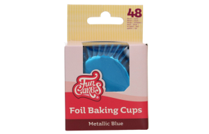 FunCakes Folie Cupcake Cups - Metallic Blauw pk/48