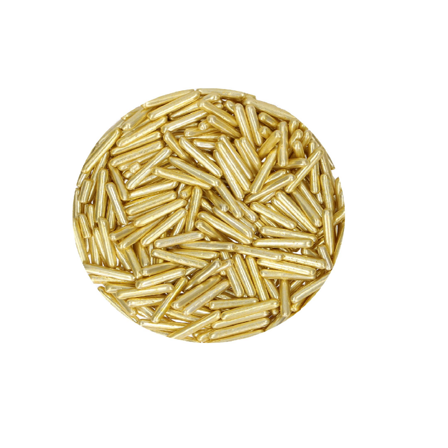 FunCakes Metallic Sugar Rods XL Yellow Gold 70 g