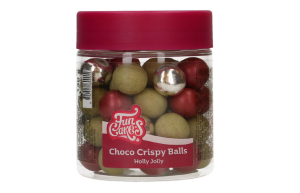 FunCakes Choco Crispy Balls - Holly Jolly 130g
