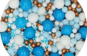 FunCakes Soft Pearls Mix Blue Celebration 80g