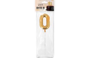 Taarttopper 0 Ballon Goud**